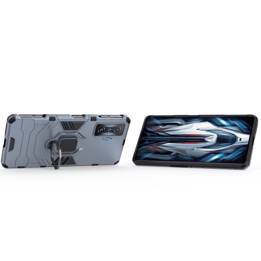 Ốp lưng Iron Man Iring Redmi K50 Gaming / Poco F4 GT chống sốc chống va đập mạnh giá đỡ xem phim