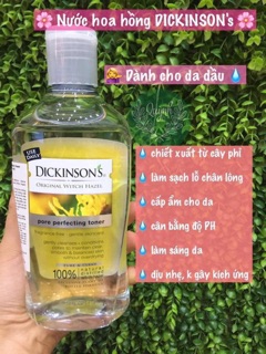 Nước hoa hồng Dickinson’s chai bé