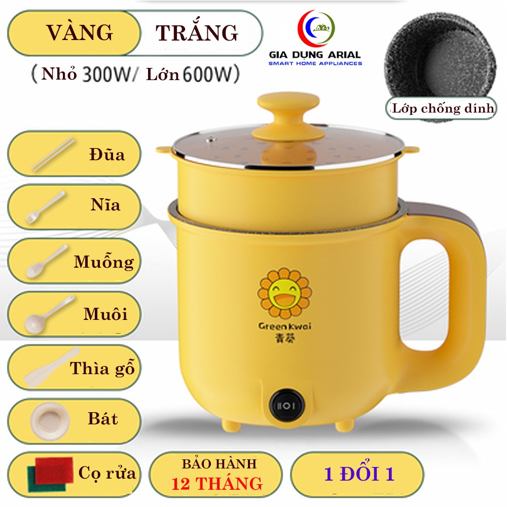 Nồi Lẩu Mini Đa Năng Dung Tích 1.8L Chống Dính Cao Cấp Teflon 2 Mức Nhiệt Bảo Hành 6 Tháng 1 Đổi 1 NL07