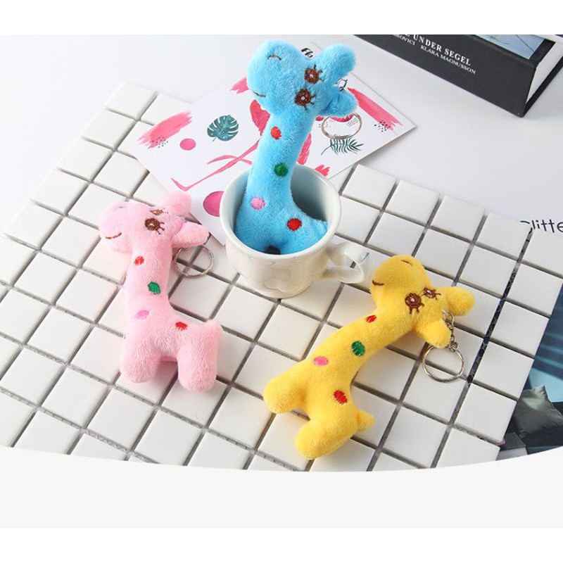 móc khóa balo mini gấu bông nhiều mẫu size 8-12 cm