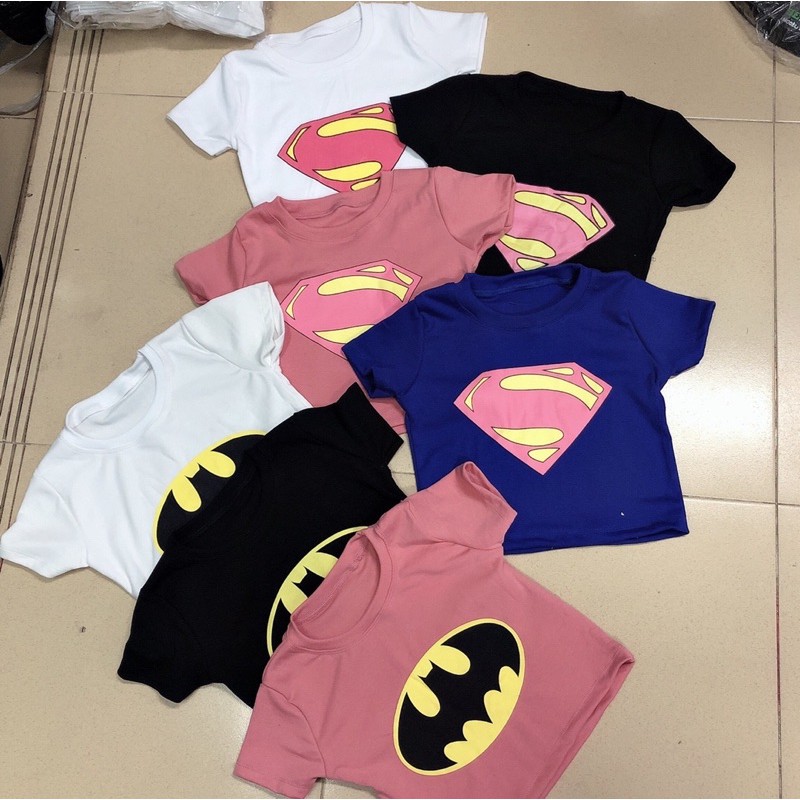 Áo croptop Siêu Nhân Super Man in hình 2 mẫu ( có nhiều màu cho các nàng thoải mái lựa chọn)