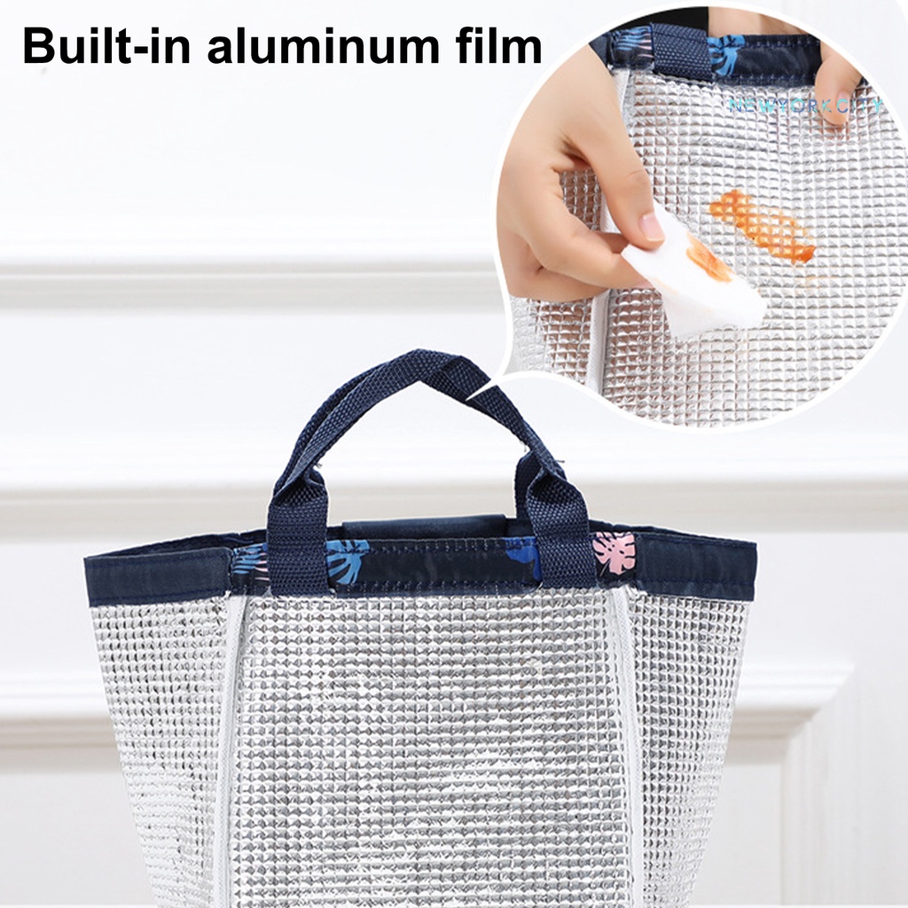 Túi Tote Cách Nhiệt Bằng Vải Oxford Mịn Chống Dầu Sức Chứa Lớn