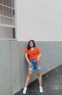 Croptop [Xả kho][Bigsize] thun gân cổ V