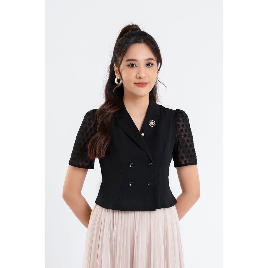 Áo Kiểu LAMER Peplum Tay Phối L61H22H083