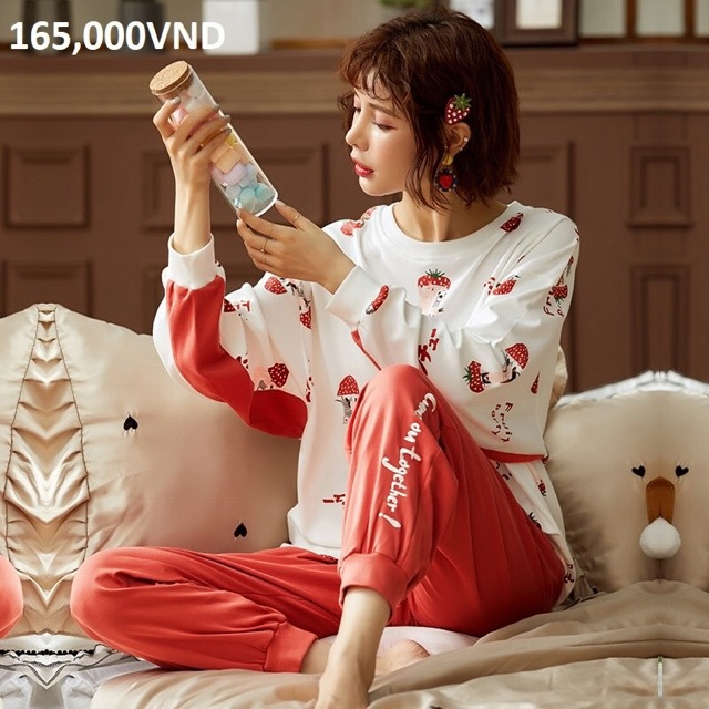 ĐỒ NGỦ Ở NHÀ ⭐️ HOẠ TIẾT DỄ THƯƠNG ⭐️ Cotton mùa đông