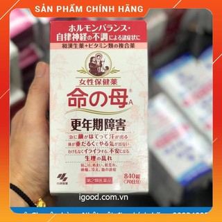 Viên uống tiền mãn kinh Kobayashi Inochi Nhật Bản Hộp 840 viên