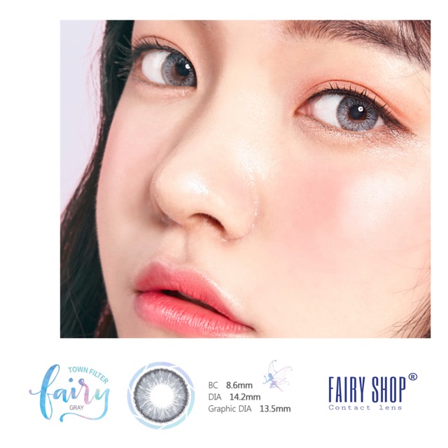 Kính Áp Tròng NOB GRAY 14.2mm - Kính Áp Tròng FAIRY SHOP CONTACT LENS độ 0 đến 7