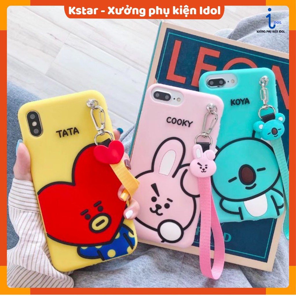 Ốp lưng điện thoại hình nhân vật Bangtan