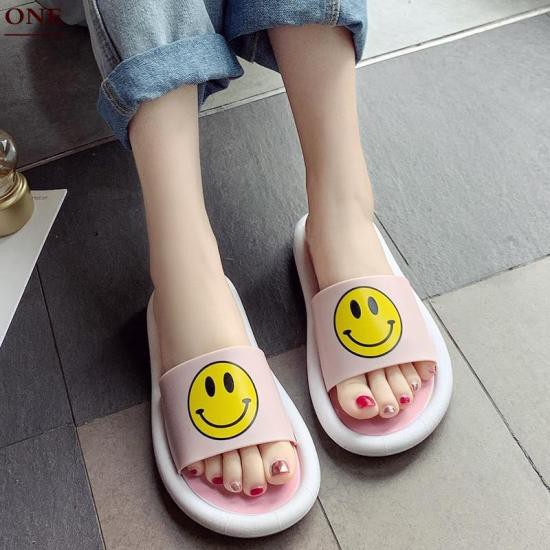 Dép nữ quai ngang mặt cười