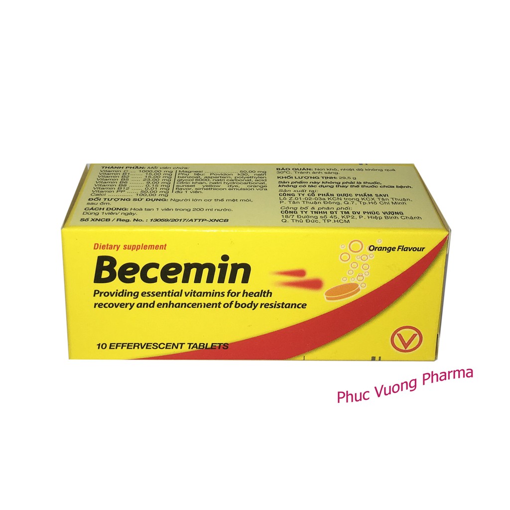 👌[CHÍNH HÃNG] VIÊN SỦI VITAMIN TỔNG HỢP BECEMIN-TĂNG SỨC ĐỀ KHÁNG, HỒI PHỤC SỨC KHỎE, ĐÁNH TAN MỆT MỎI | Thế Giới Skin Care