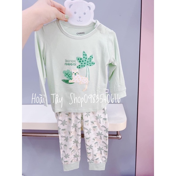 [Chaang/Chính hãng ] Bộ dài tay cài vai hoạ tiết Chaang cho bé trai bé gái 0-2tuổi