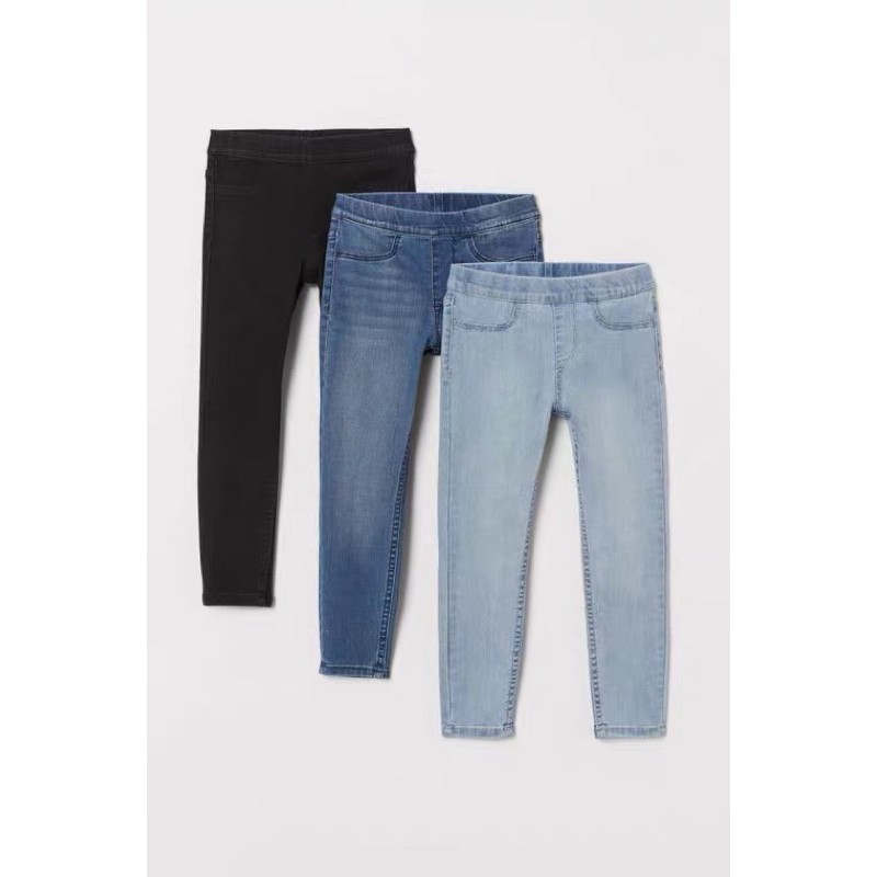 Quần tregging denim jean HM bé gái