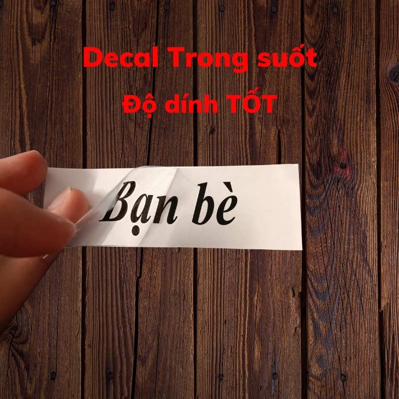 Tem chữ Decal Trong Suốt Làm Sổ Tiết Kiệm Dán Túi Zip Bìa Sổ Còng Đề Mục (Shopping Bạn Bè Du Lịch Sinh hoạt Bỉm sữa...