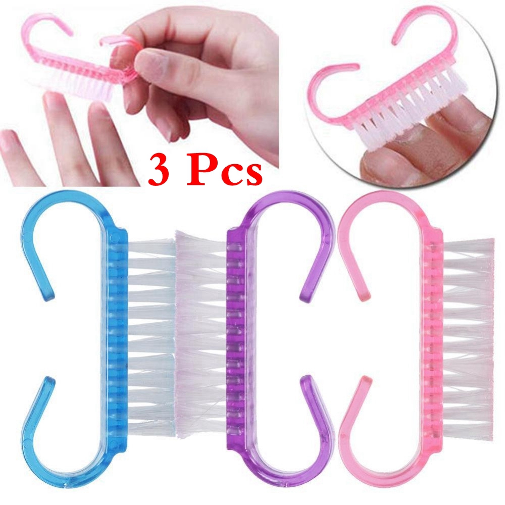 Bộ 3 bàn chải vệ sinh móng tay nhiều màu lựa chọn