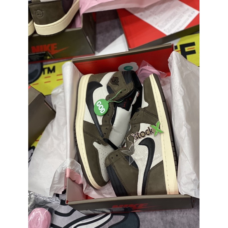 [AGsneaker] Giày thể thao cổ cao JD1 màu nâu full box chân bè fit lên 1 size... | BigBuy360 - bigbuy360.vn