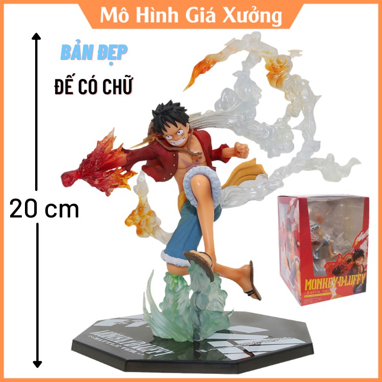 Mô hình One Piece Luffy gear 2 haki figure F.zero hàng cao cấp đế có chữ tên nhân vật luffy cao 20cm hiệu ứng đặc biệt