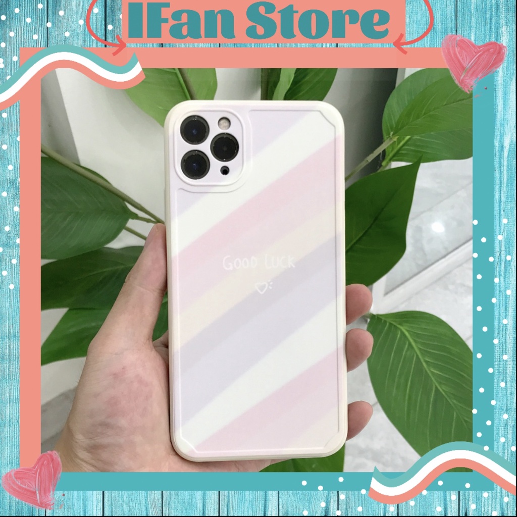 Ốp Lưng iPhone Ốp Dẻo Chống Bẩn Chống Sốc Hình Cầu Vồng iPhone 7 7plus 8 8plus x XS max 11 pro mã 12 pro max iPhone