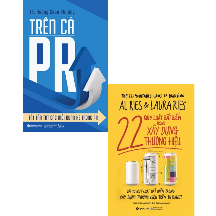 Sách - Combo Trên Cả PR - Tất Tần Tật Các Mối Quan Hệ Trong PR + 22 Quy Luật Bất Biến Trong Xây Dựng Thương Hiệu