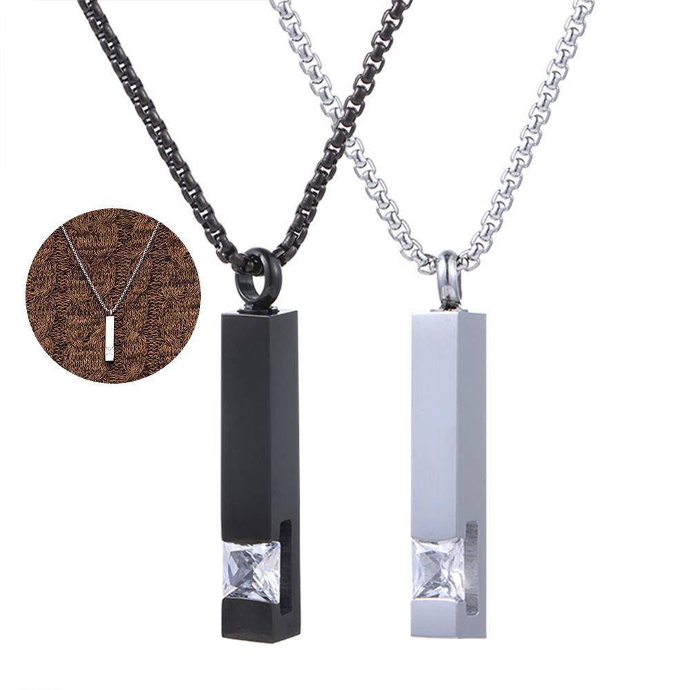 Vòng cổ Bằng Thép Titan Màu Đen Thời Trang