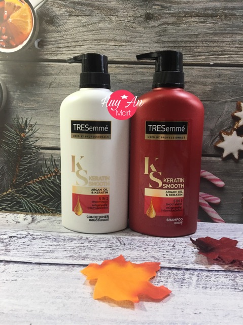 Dầu gội đầu TRESEMME Keratin Smooth màu đỏ-Thái Lan 450ML 5 TRONG 1 SUÔN MƯỢT VÀO NẾP | BigBuy360 - bigbuy360.vn