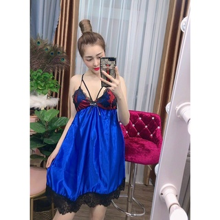 ĐẦM PHI BÓNG PHỐI REN FREESIZE DƯỚI 55KG