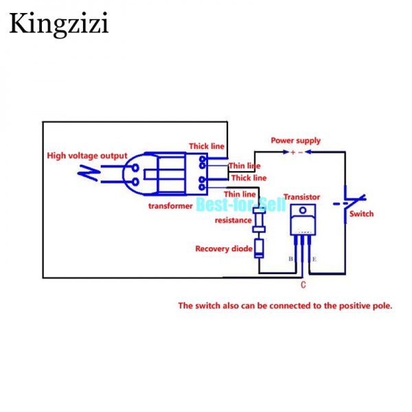 Bộ Chuyển Đổi Tần Số Cao DC 15kV Tăng Áp Cao 18650 Tự Lắp Ráp Phù Hợp Với Lõi Chữ U 3.7V
