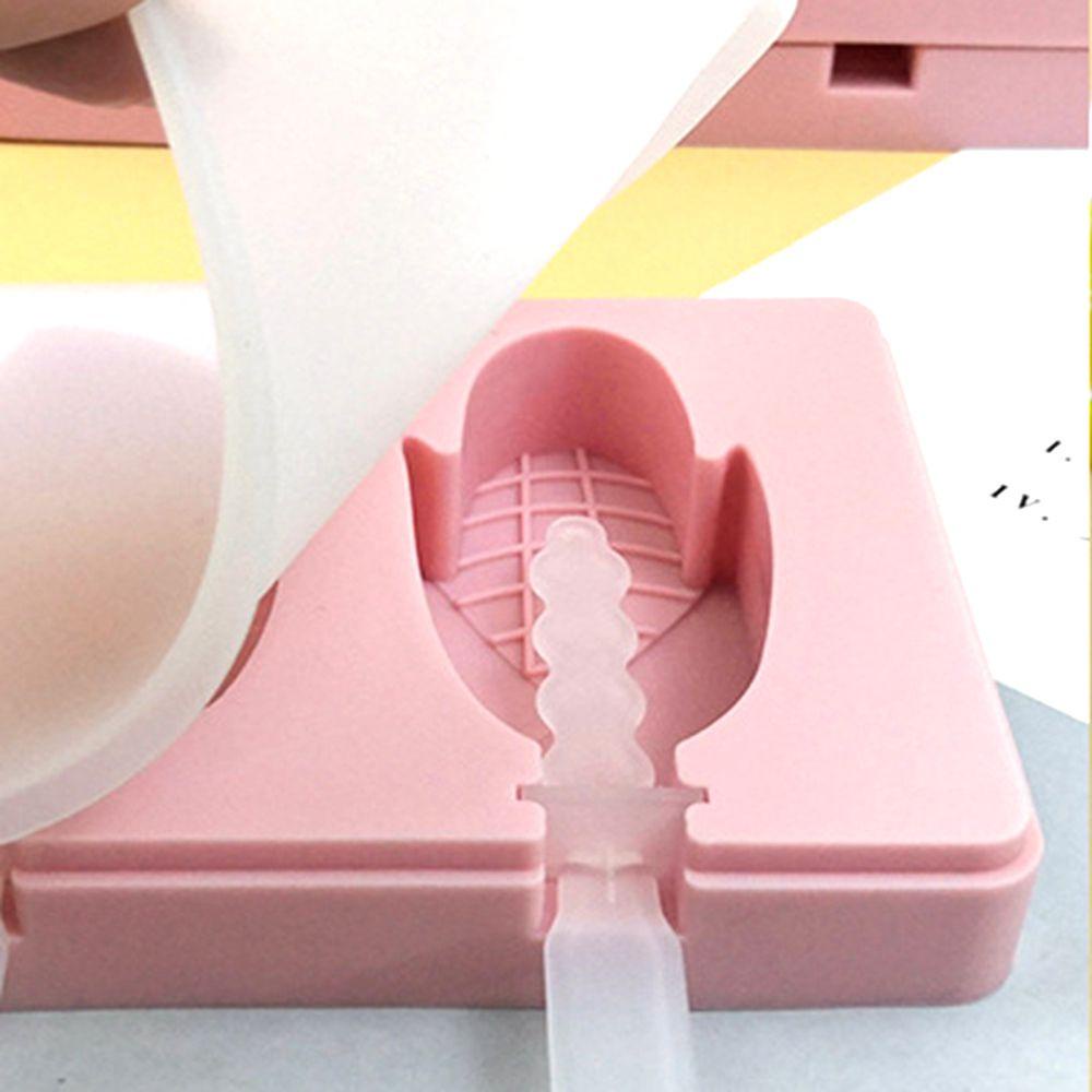 YIYU Khuôn Làm Kem Que Bằng Silica Gel DIY Có Thể Tái Sử Dụng