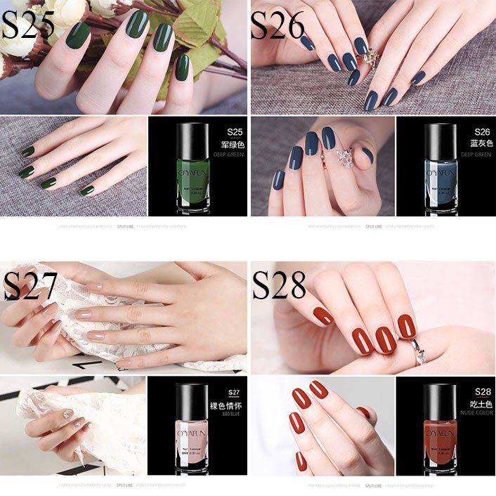 [O'YΛFUN]Sơn móng tay không thấm nước Manicure Tool nail