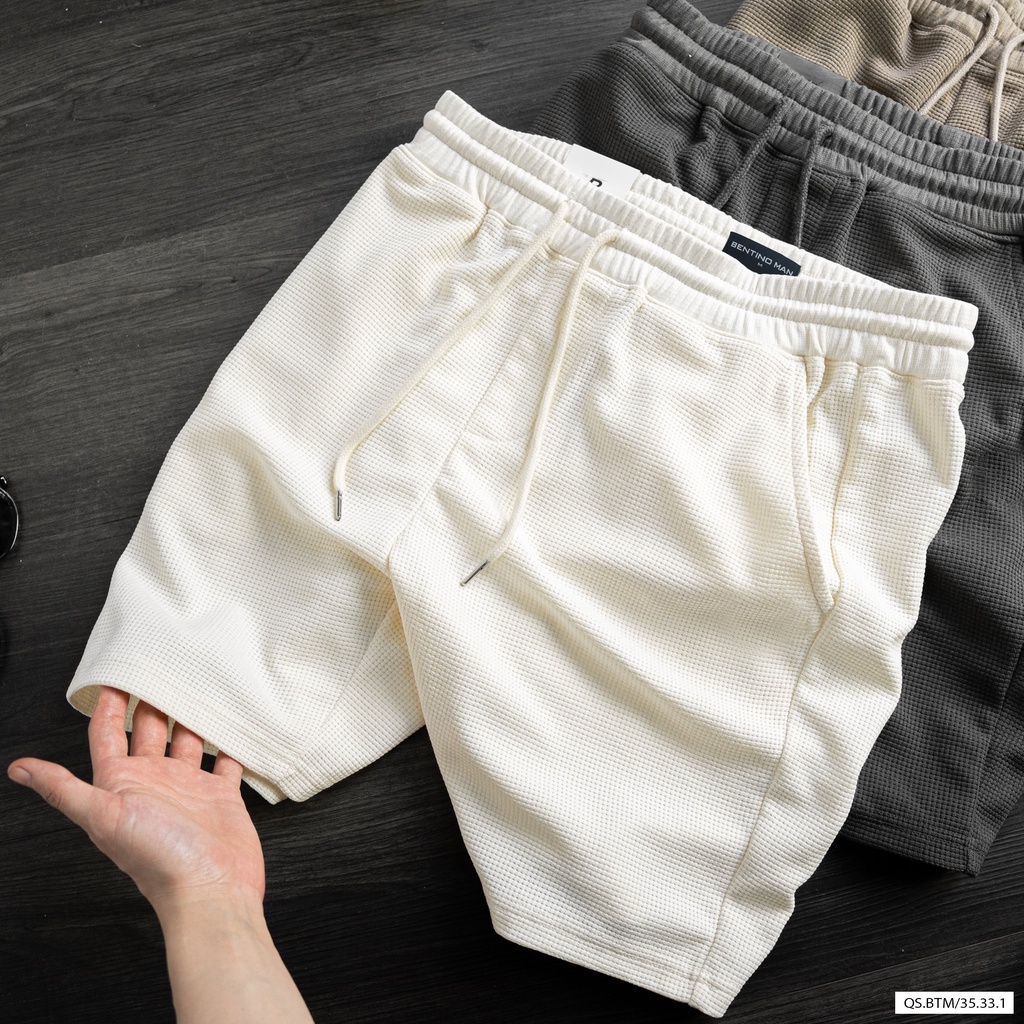 Quần short lửng thời trang cạp chun, chất  thun hạt pique pique dòng cao cấp, form ôn tôn dáng 35331