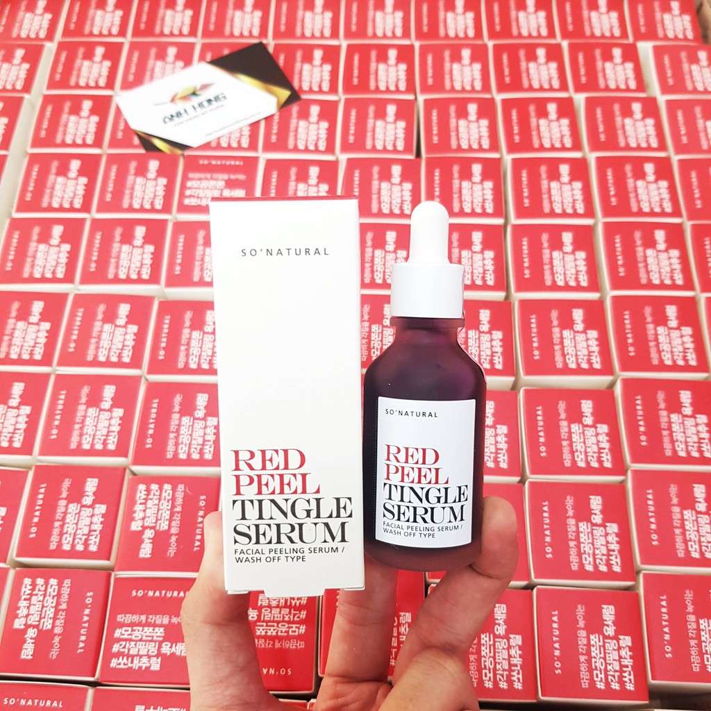 Red Peel Tingle Serum – Peel Da Tại Nhà Không Bóc Tróc