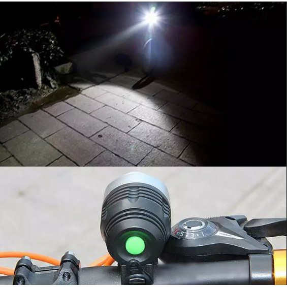 [Head light 1] Đèn Led / Đèn pha gắn phía trước xe đạp, 3 chế độ, không thấm nước