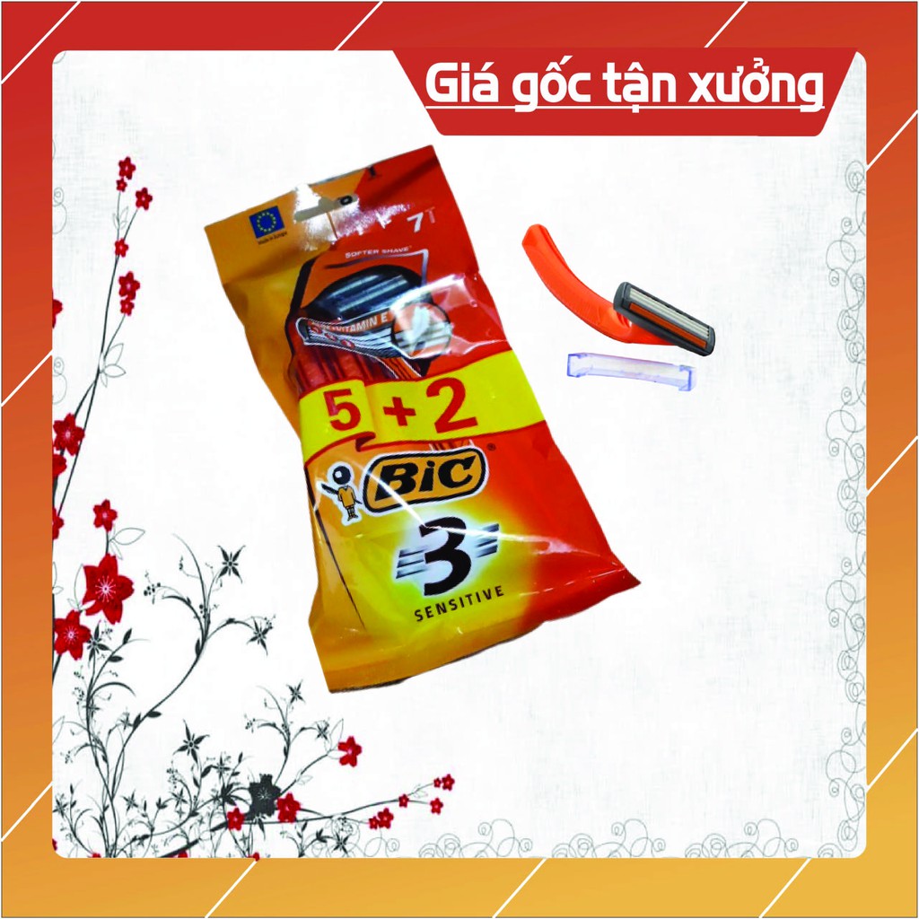 Dao cạo râu BIC 3 lưỡi 7 cây trên 1 gói giá rẻ