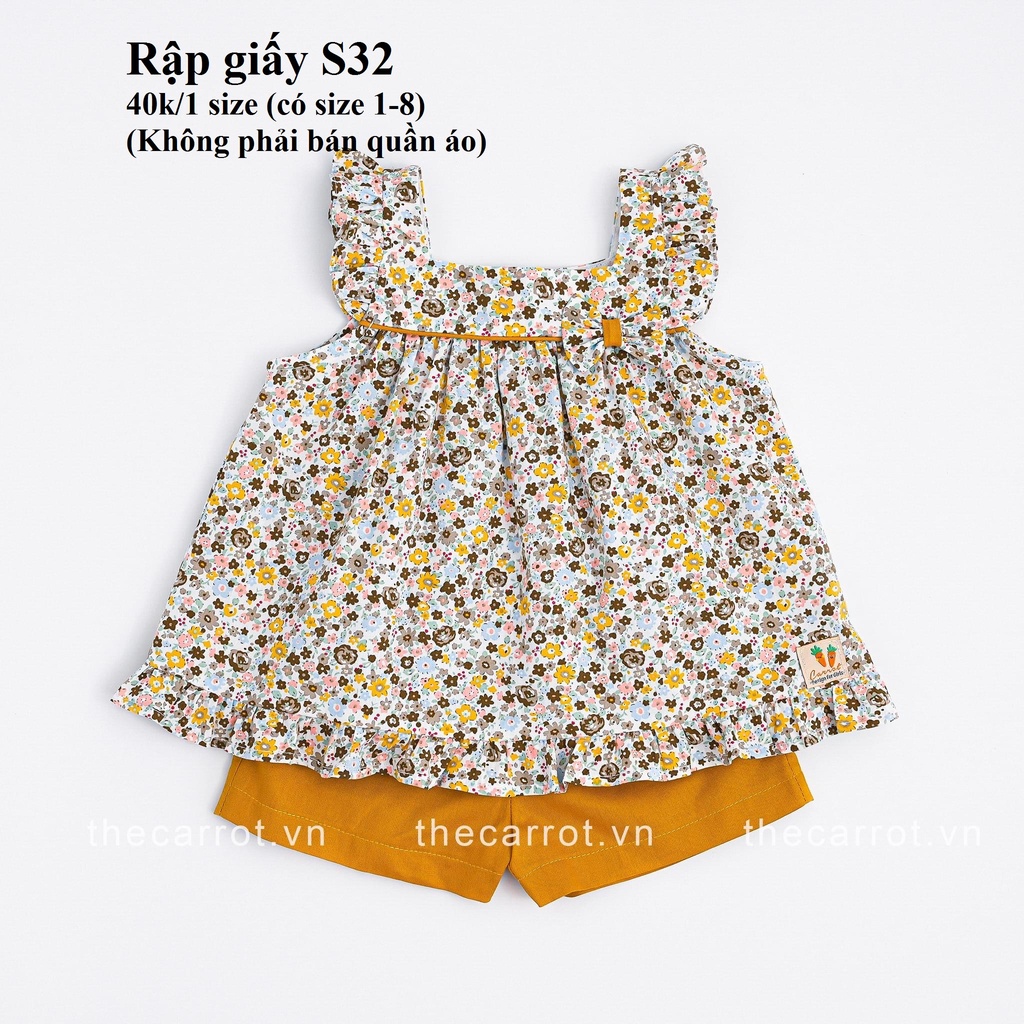RẬP GIẤY ĐỒ BỘ BÉ GÁI S32