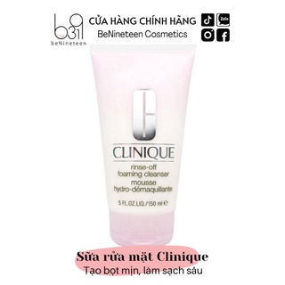[TẶNG KEM DƯỠNG CLINIQUE] Sữa Rửa Mặt Clinique Rinse Off Foaming Cleanser 250ml [BeNineteen]