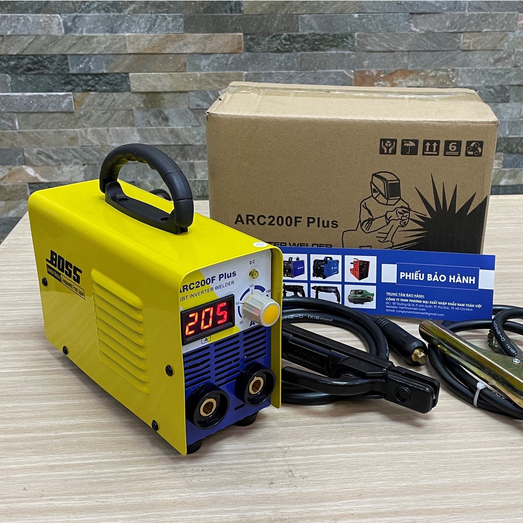 Máy hàn que mini Boss ARC200F Plus- bh 12 tháng