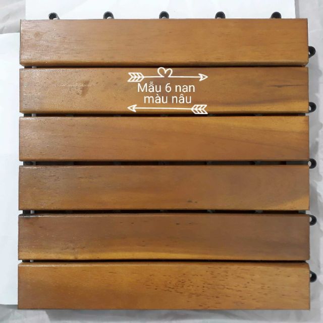 10 tấm  Ván sàn gỗ lót ban công( sơn pu 3 lớp )