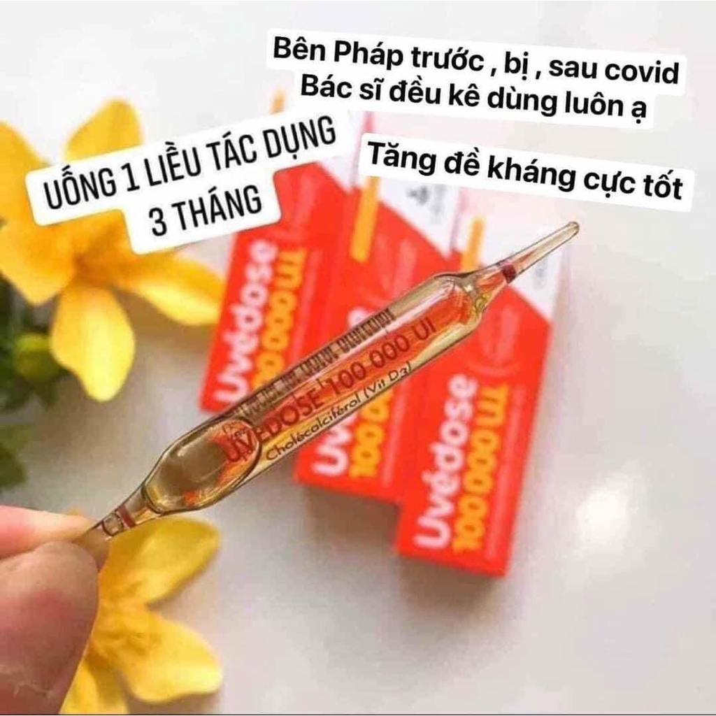 Vitamin D3 Uvedose 100.000iu liều cao cho bé từ 18m