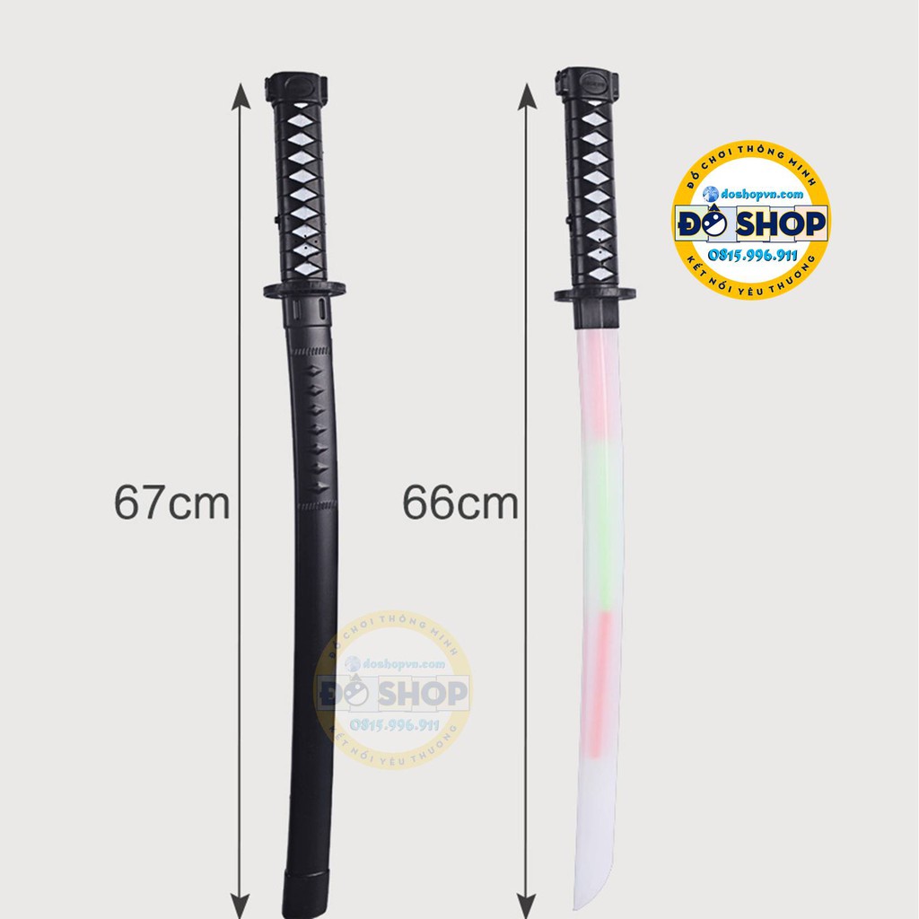 Đồ Chơi Kiếm Samurai Nhựa Phát Sáng Phát Nhạc Hàng Xịn (Tặng Kèm Pin) - Đô Shop