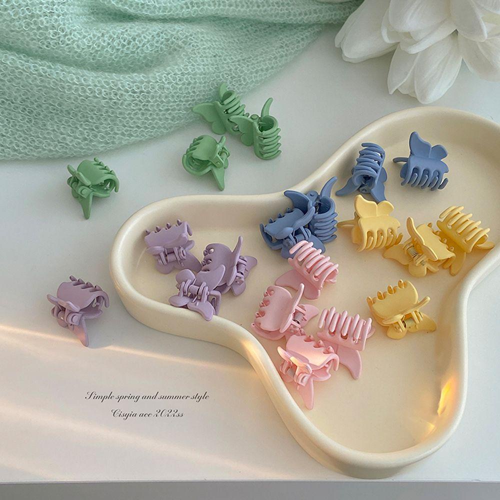 IVORY Kẹp Tóc Hình Bướm Bằng Resin Màu Sắc Ngọt Ngào Phong Cách Hàn Quốc