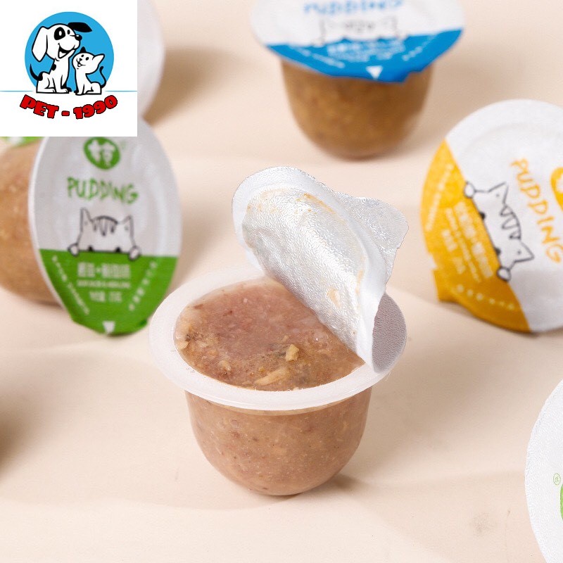 Túi 10 Pudding Thạch Vị Hải Sản - Thức Ăn Thơm Ngon Bổ Dưỡng Cho Chó Mèo