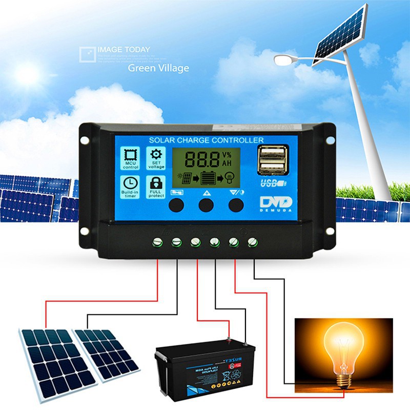 Bộ điều khiển tấm pin năng lượng mặt trời 20A 12V24V