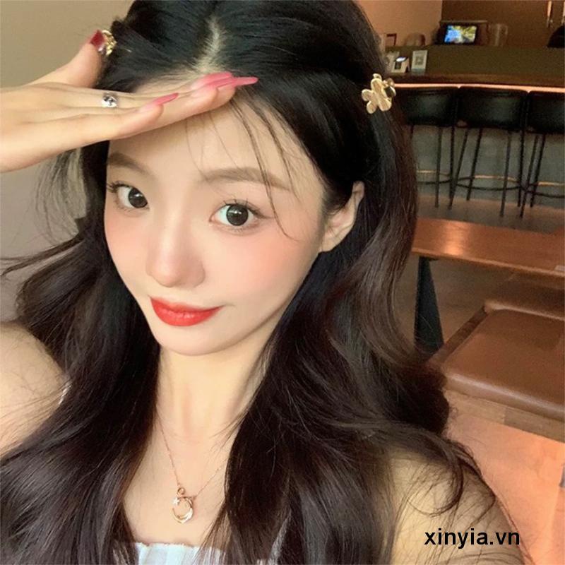 Kẹp Tóc Kim Loại Hình Trái Tim Đơn Giản Thời Trang