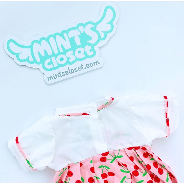 Body Sơ Sinh Tặng Vớ + Turban Hanbok Cherry cho Bé Sơ Sinh 0 - 24 Tháng MINTSCLOSET Mint's Closet - S1270 - BS6068