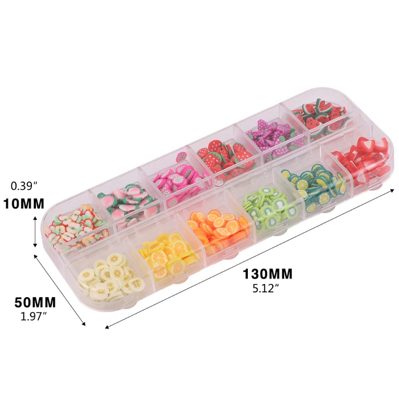 Set Hạt Nhựa Resin Hình Trái Cây/Động Vật/Hoa Mini Xinh Xắn DIY