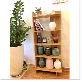 Kệ góc tường, kệ sách gỗ 5 tầng đa dụng - gỗ MDF Decor 4.0