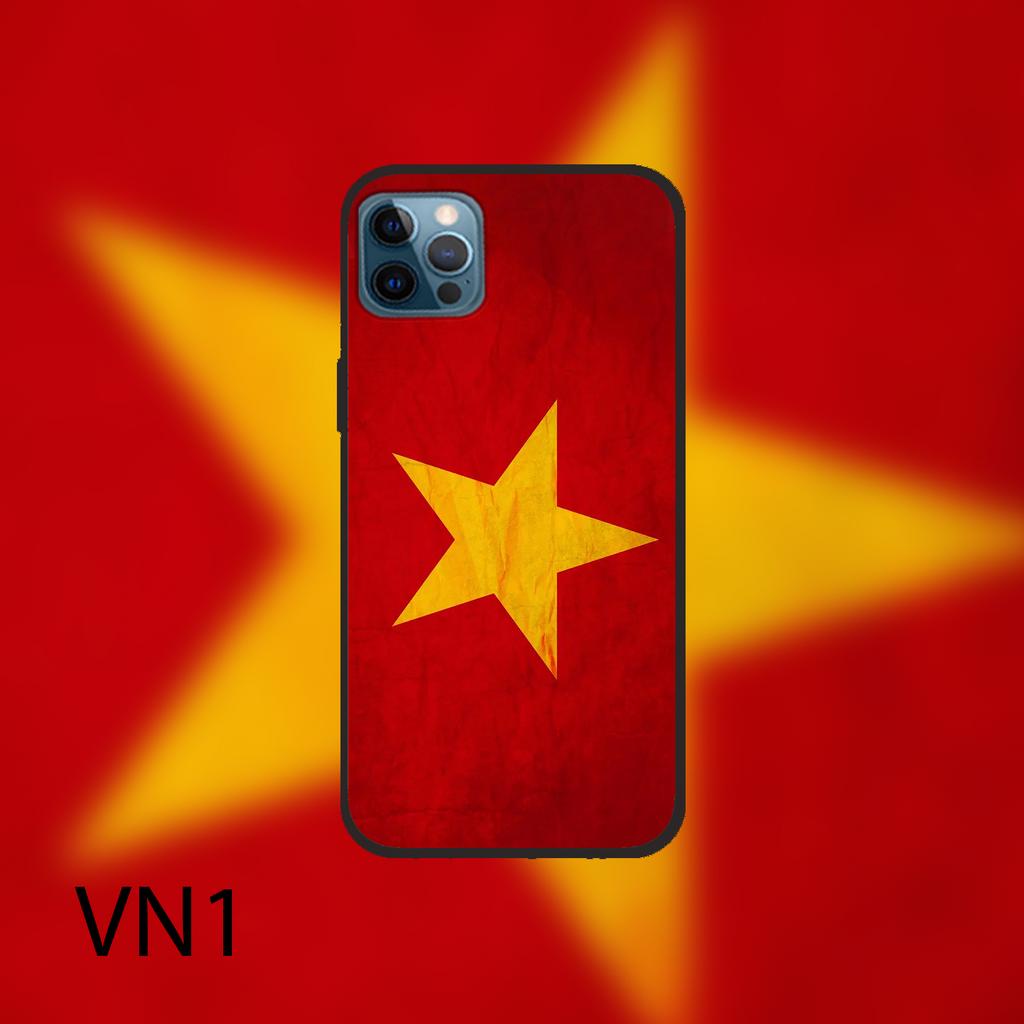 Ốp Iphone 13/13 Pro/13 Pro Max - 14/14 Pro/14 Plus/14 Pro Max in hình cờ đỏ sao vàng quốc huy quốc hiệu quốc kỳ việt nam