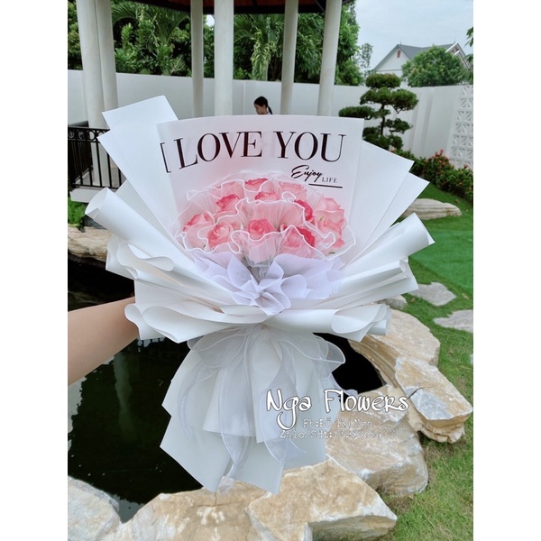 Bó Hoa Sáp Loang Màu Xinh Xắn ( Mẫu độc nhà Nga Flowers)