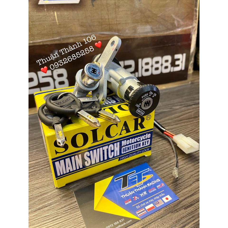 Khóa máy Yaz 6 cạnh zin Solcar
