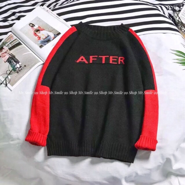ÁO LEN DÀY PHỐI MÀU AFTER, HÀNG NHẬP QUẢNG CHÂU