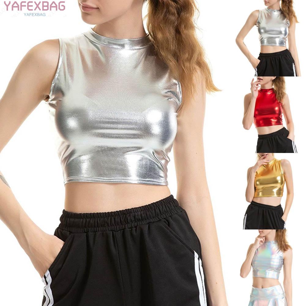 Blouse Bustier Vest Cool Style Crop Top Dance Club Performance Costume